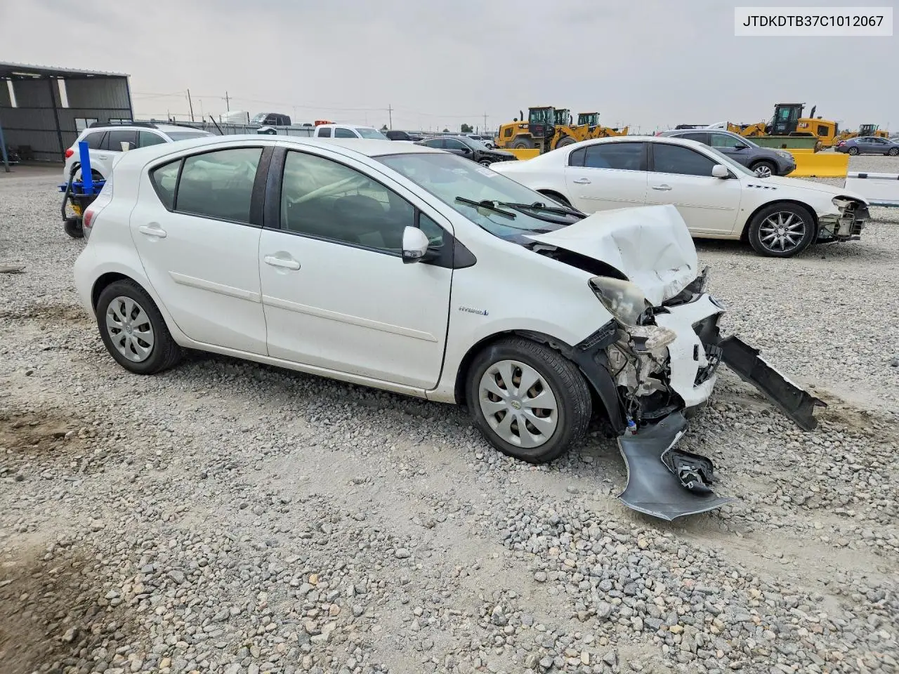 2012 Toyota Prius C Two VIN: JTDKDTB37C1012067 Lot: 58512726