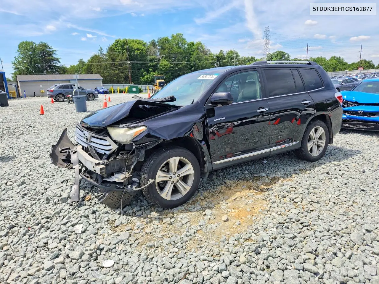 2012 Toyota Highlander Limited VIN: 5TDDK3EH1CS162877 Lot: 58537776