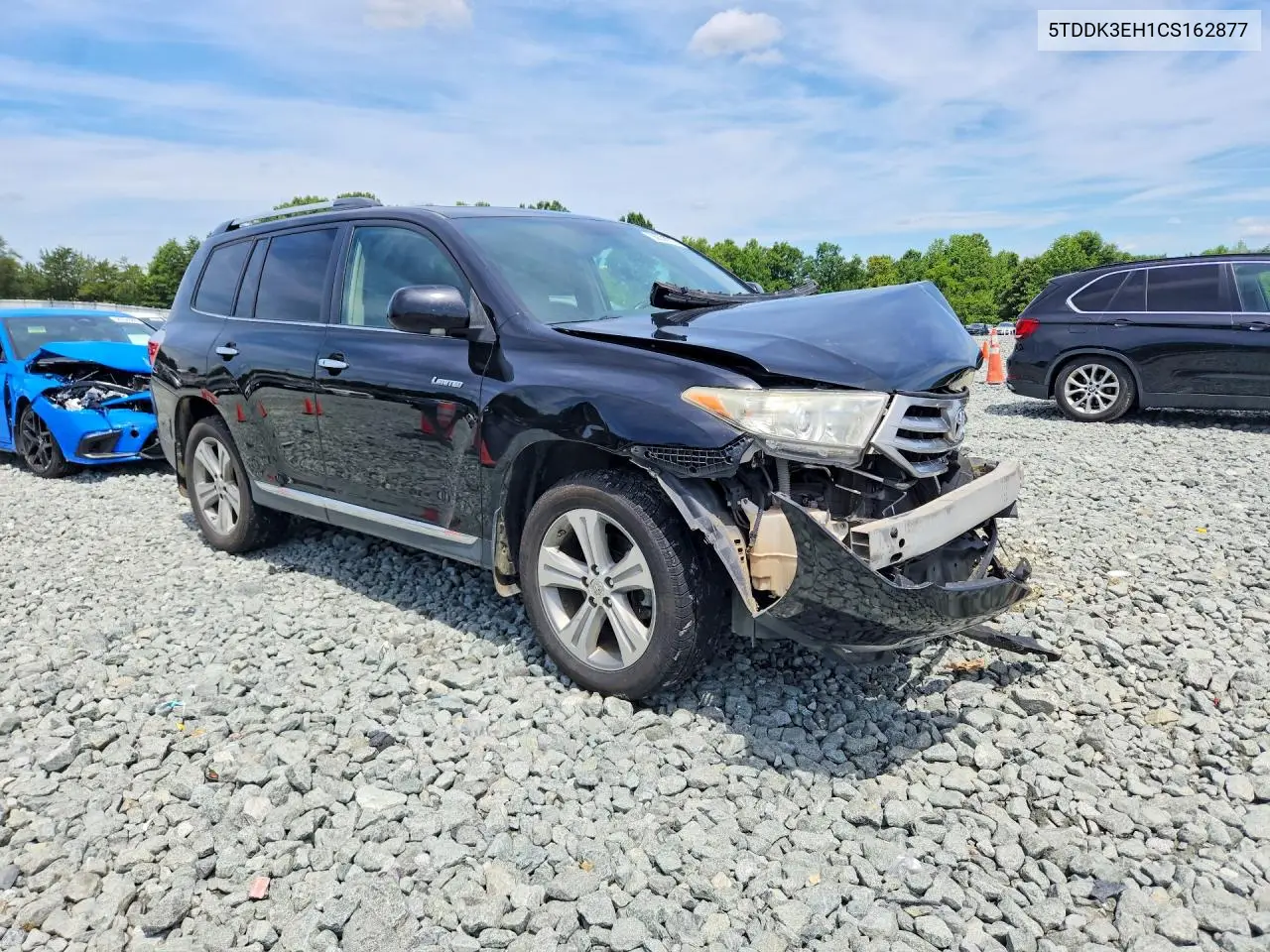 2012 Toyota Highlander Limited VIN: 5TDDK3EH1CS162877 Lot: 58537776