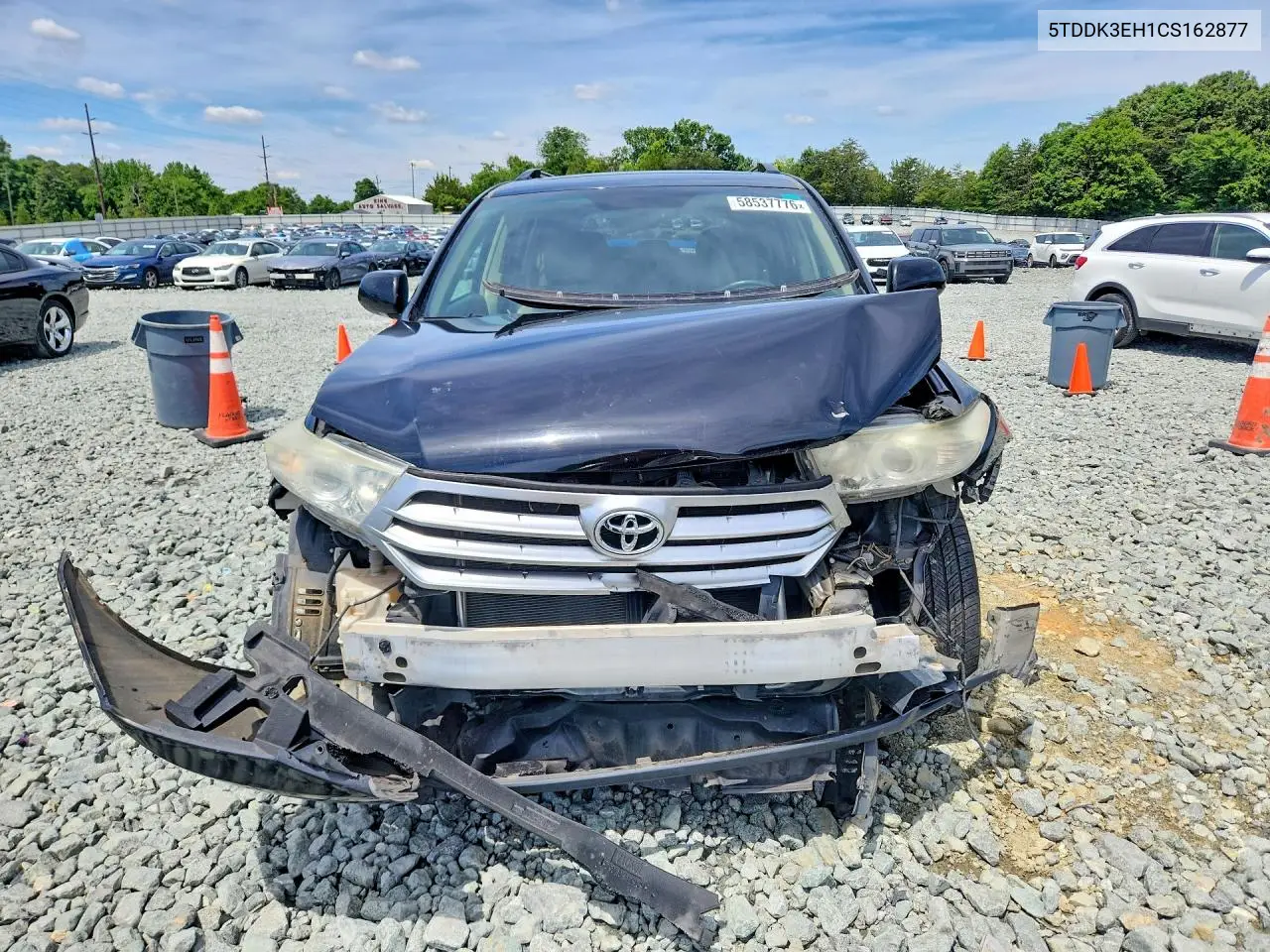 2012 Toyota Highlander Limited VIN: 5TDDK3EH1CS162877 Lot: 58537776