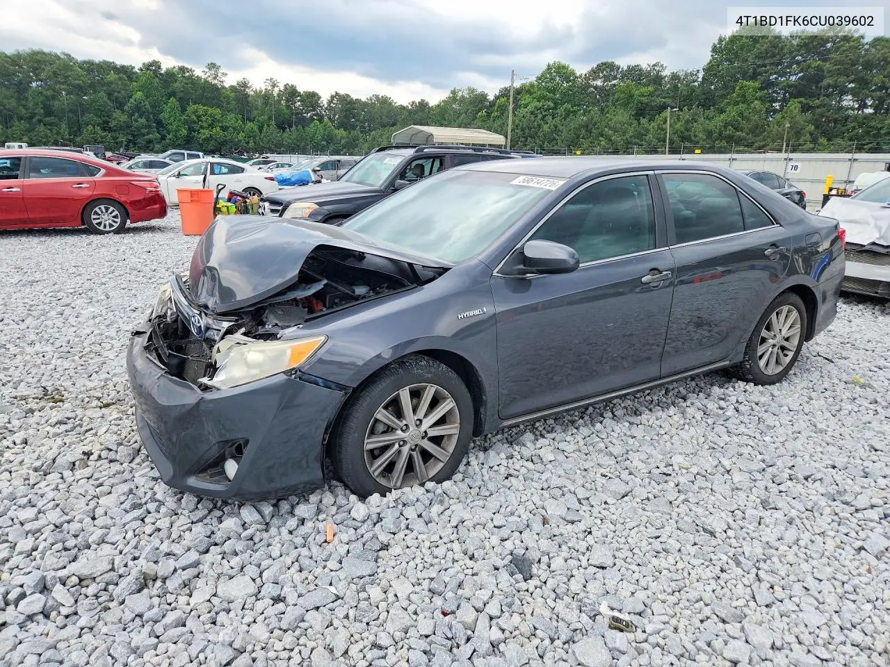 2012 Toyota Camry Hybrid Xle VIN: 4T1BD1FK6CU039602 Lot: 58614726