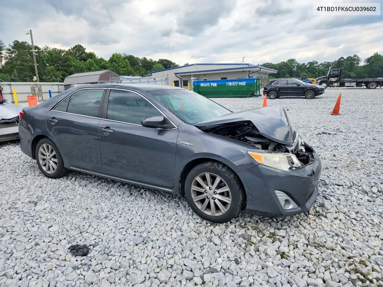 2012 Toyota Camry Hybrid Xle VIN: 4T1BD1FK6CU039602 Lot: 58614726