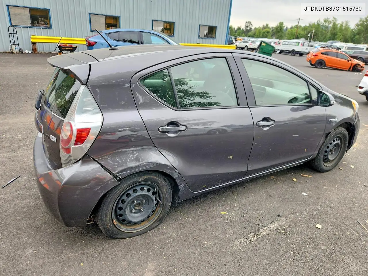 2012 Toyota Prius C Two VIN: JTDKDTB37C1515730 Lot: 58789736