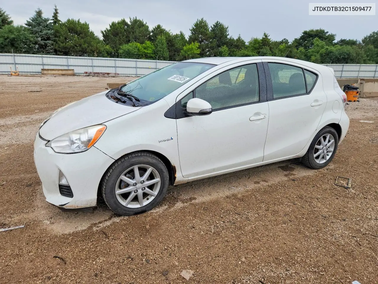 2012 Toyota Prius C Three VIN: JTDKDTB32C1509477 Lot: 58818926