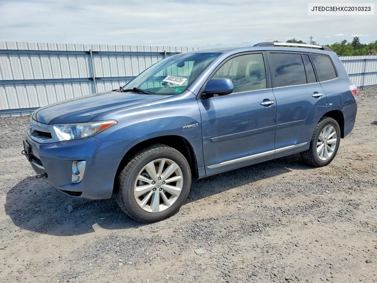 2012 Toyota Highlander Hybrid Limited VIN: JTEDC3EHXC2010323 Lot: 58823026