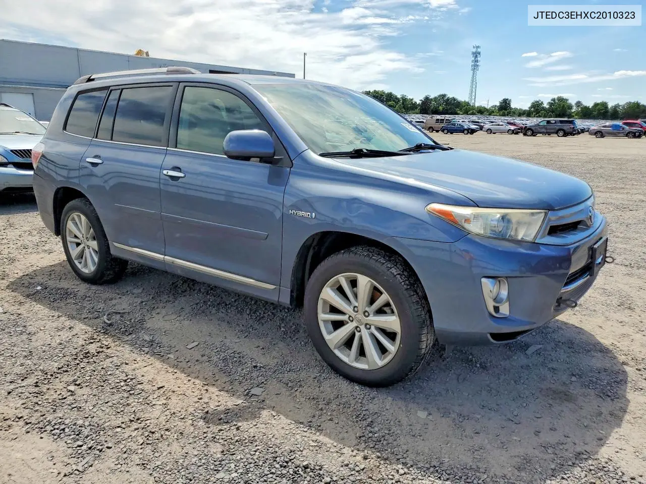 2012 Toyota Highlander Hybrid Limited VIN: JTEDC3EHXC2010323 Lot: 58823026