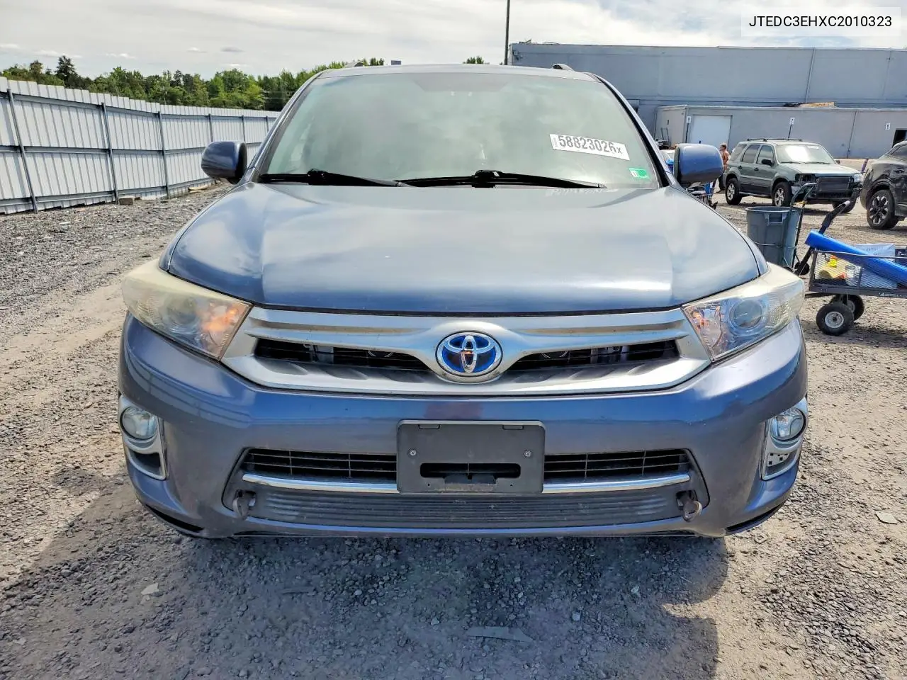2012 Toyota Highlander Hybrid Limited VIN: JTEDC3EHXC2010323 Lot: 58823026