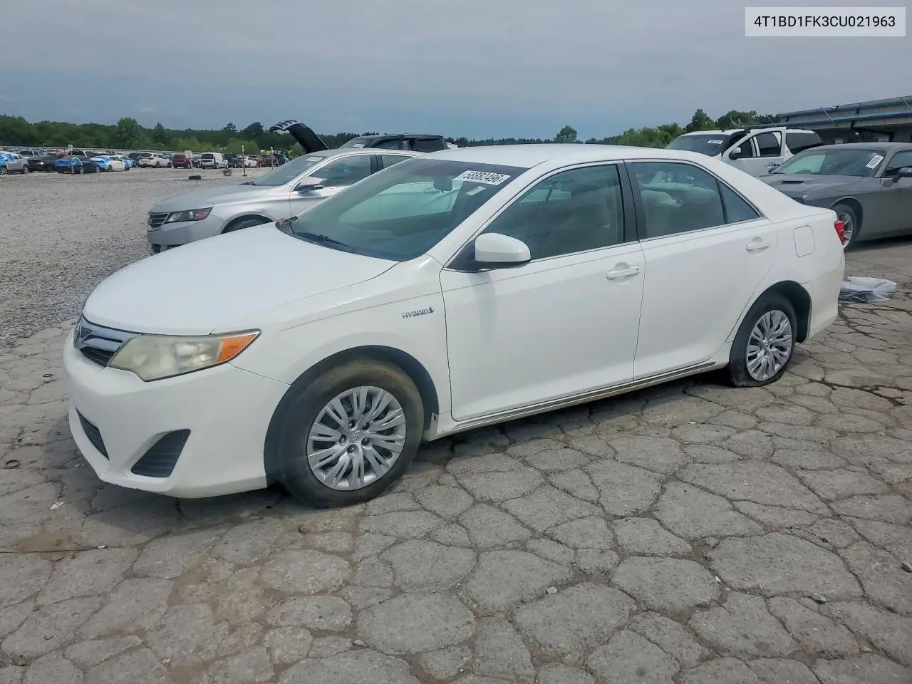 2012 Toyota Camry Hybrid Le VIN: 4T1BD1FK3CU021963 Lot: 58882496