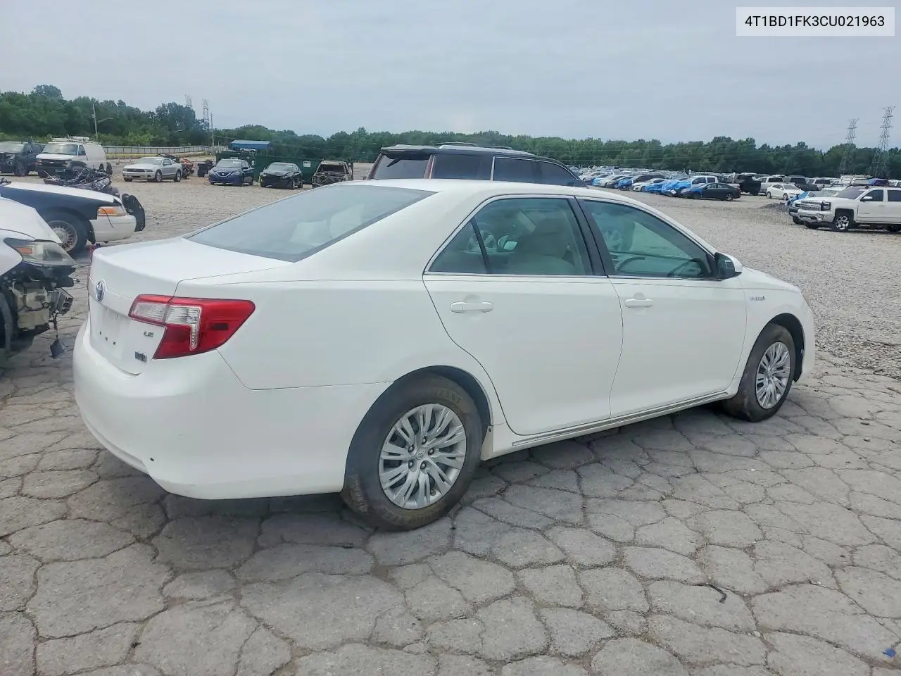 2012 Toyota Camry Hybrid Le VIN: 4T1BD1FK3CU021963 Lot: 58882496