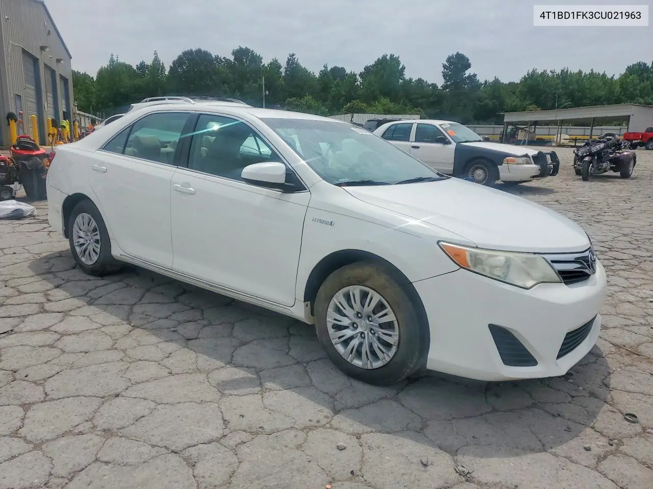 2012 Toyota Camry Hybrid Le VIN: 4T1BD1FK3CU021963 Lot: 58882496