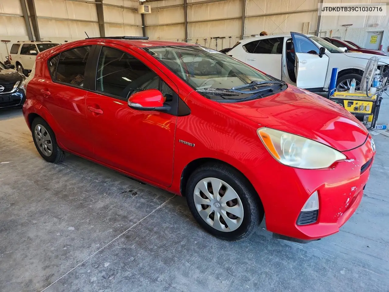 2012 Toyota Prius C Two VIN: JTDKDTB39C1030716 Lot: 59617356