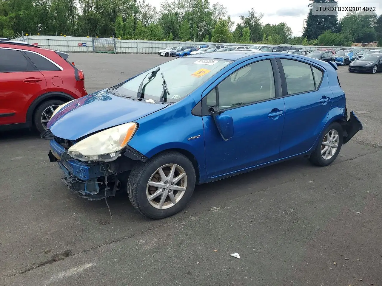 2012 Toyota Prius C Three VIN: JTDKDTB3XC1014072 Lot: 59725086