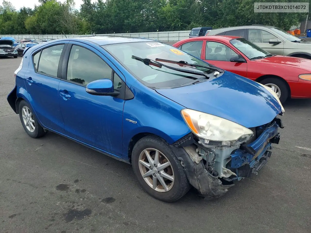 2012 Toyota Prius C Three VIN: JTDKDTB3XC1014072 Lot: 59725086