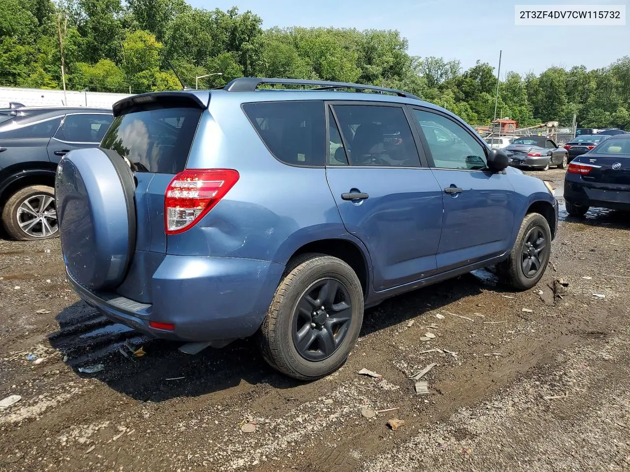 2012 Toyota Rav4 Base VIN: 2T3ZF4DV7CW115732 Lot: 59877786