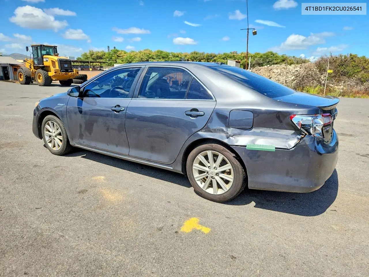 2012 Toyota Camry Hybrid Xle VIN: 4T1BD1FK2CU026541 Lot: 59917386
