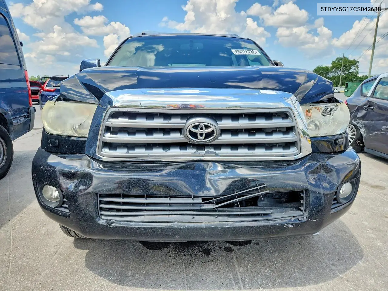 2012 Toyota Sequoia Platinum VIN: 5TDYY5G17CS042688 Lot: 60078736