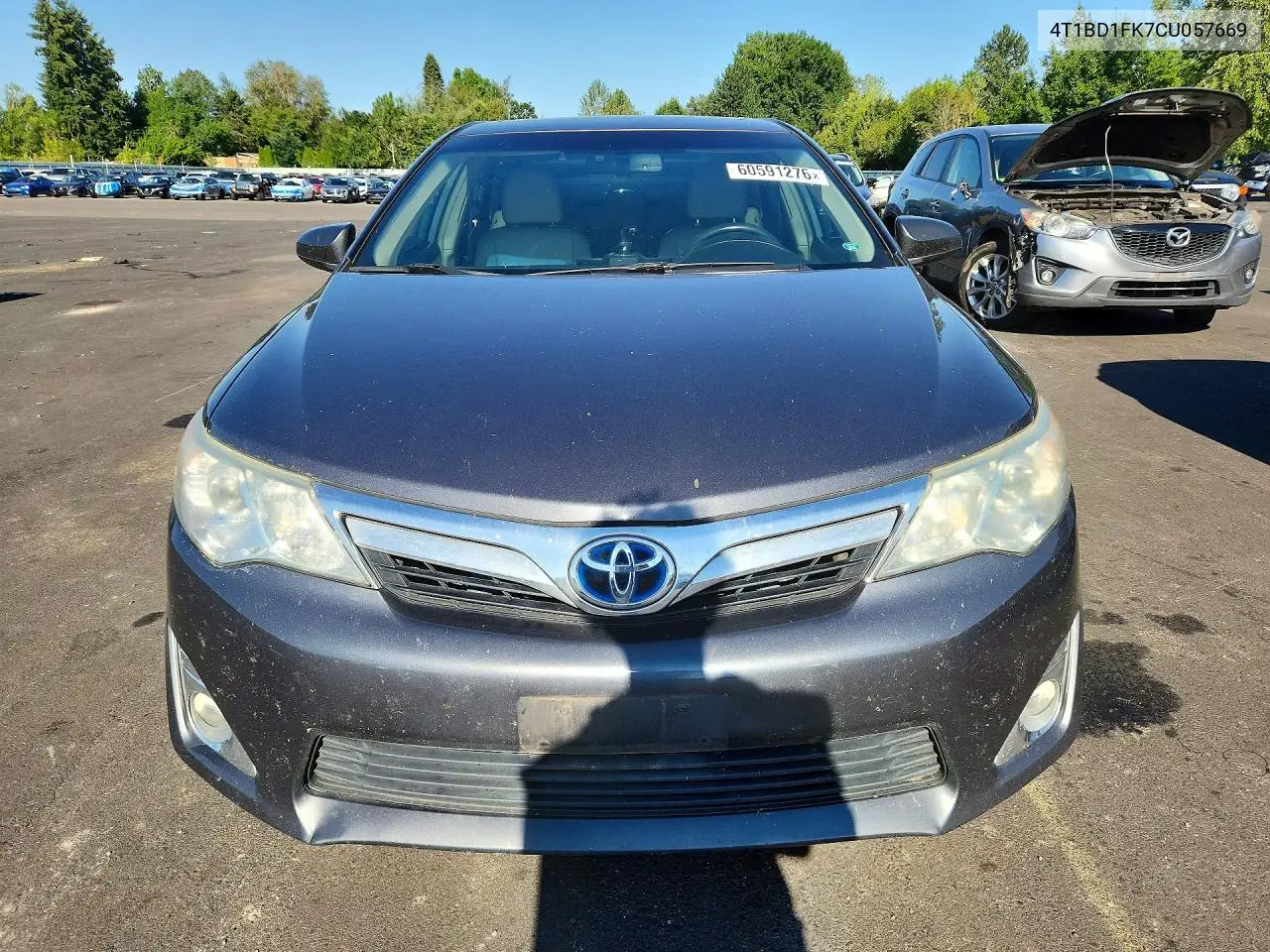 2012 Toyota Camry Hybrid Xle VIN: 4T1BD1FK7CU057669 Lot: 60591276