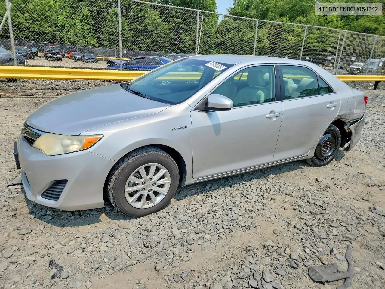 2012 Toyota Camry Hybrid Le VIN: 4T1BD1FK0CU054242 Lot: 61070396