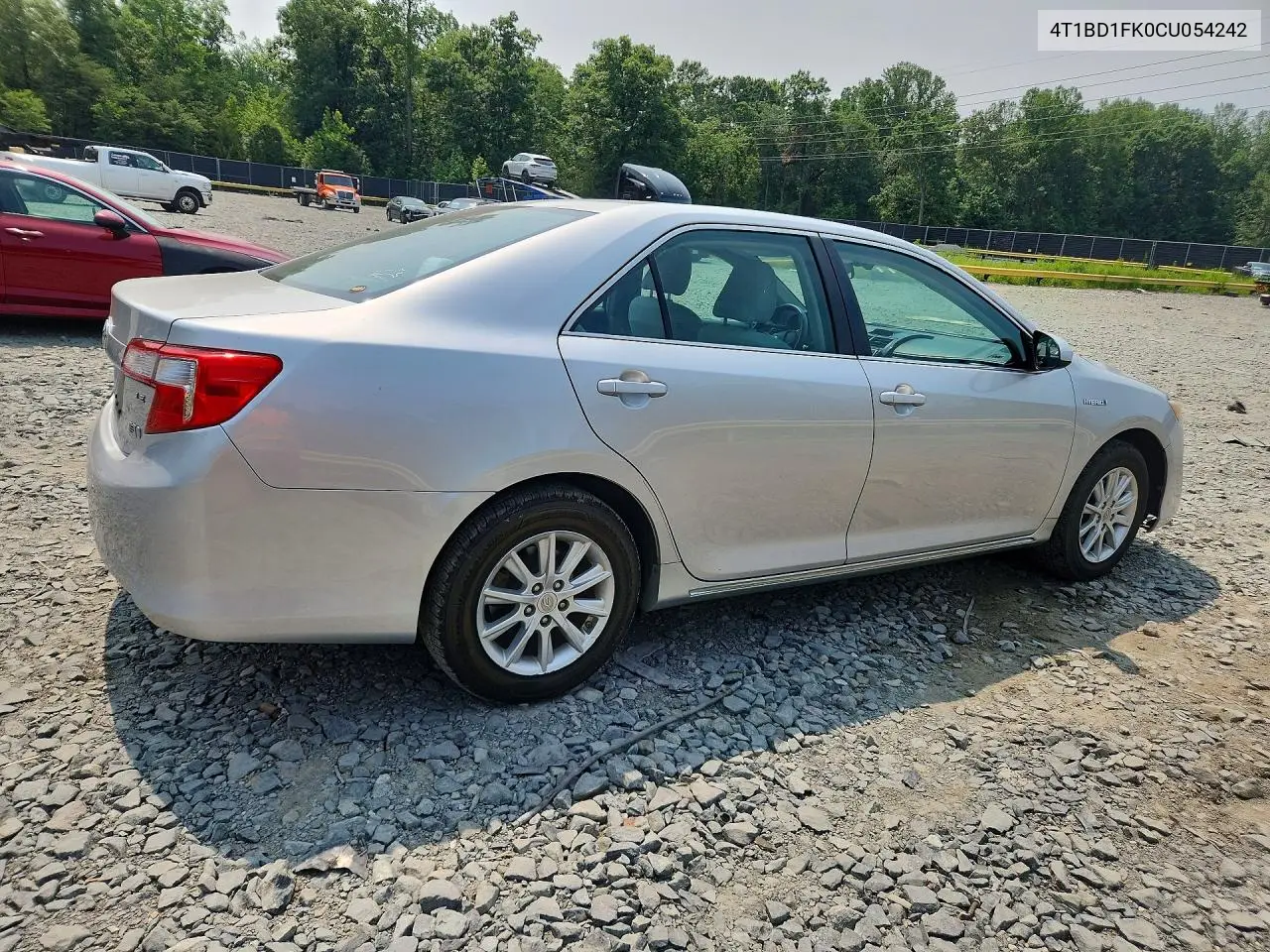 2012 Toyota Camry Hybrid Le VIN: 4T1BD1FK0CU054242 Lot: 61070396