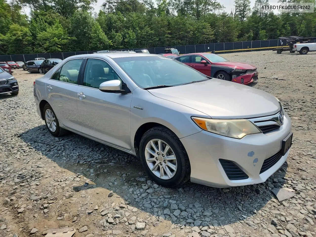 2012 Toyota Camry Hybrid Le VIN: 4T1BD1FK0CU054242 Lot: 61070396