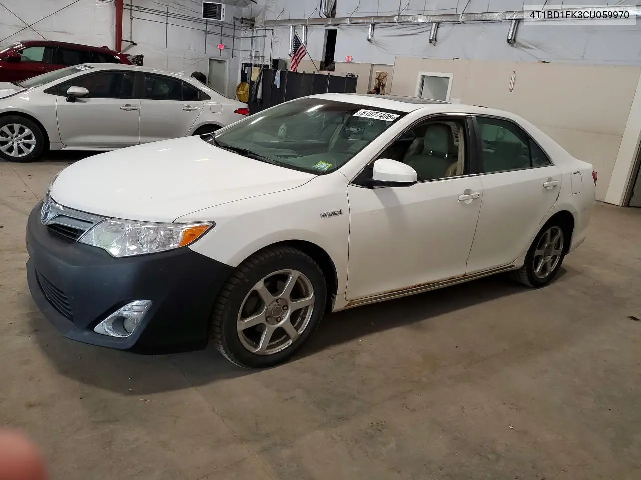 2012 Toyota Camry Hybrid Xle VIN: 4T1BD1FK3CU059970 Lot: 61077406