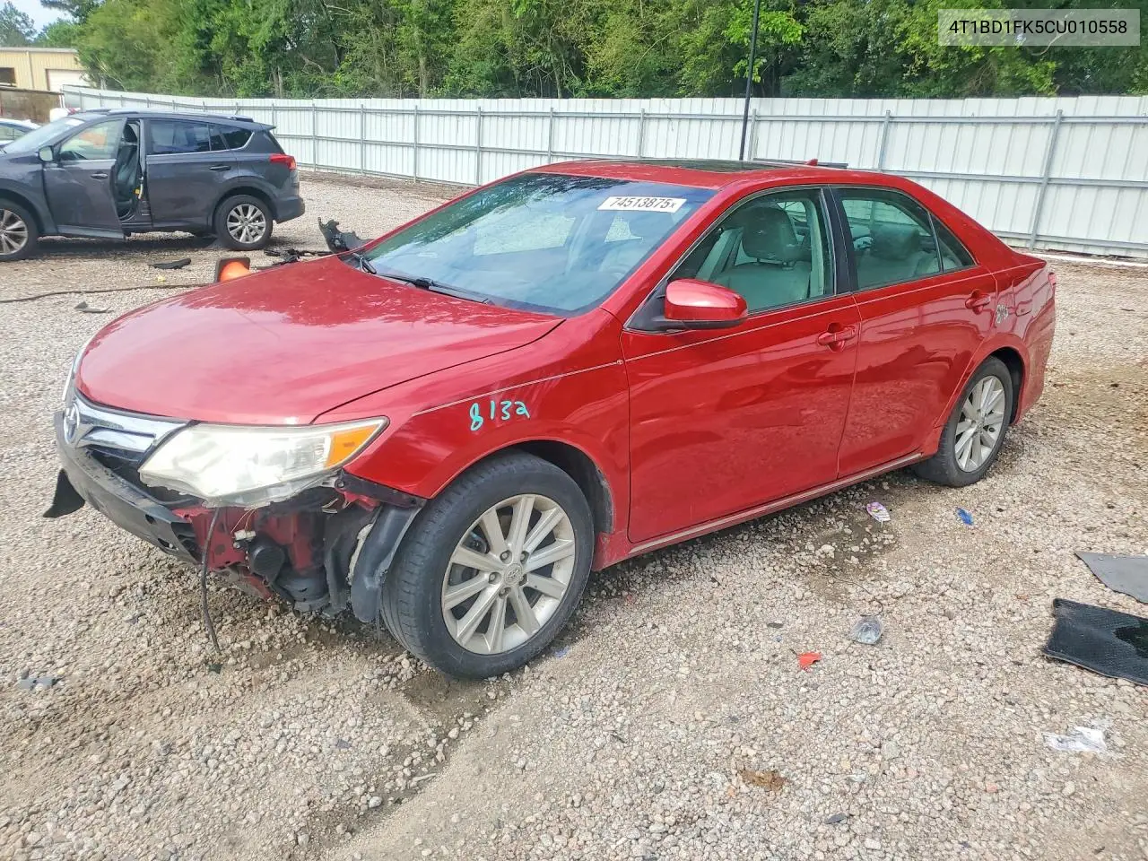 2012 Toyota Camry Hybrid Xle VIN: 4T1BD1FK5CU010558 Lot: 74513875