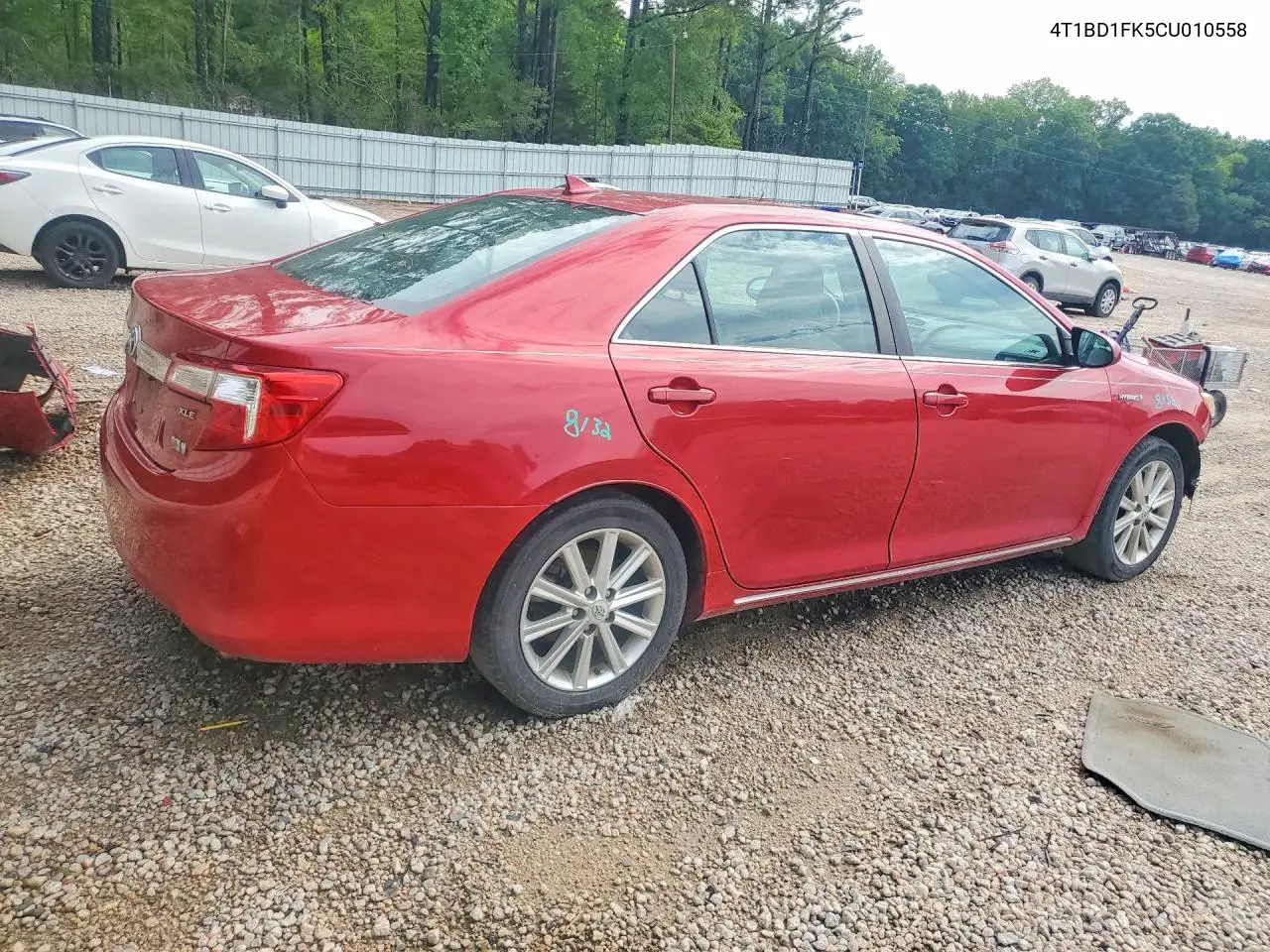 2012 Toyota Camry Hybrid Xle VIN: 4T1BD1FK5CU010558 Lot: 74513875