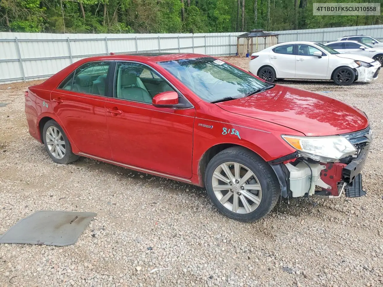 2012 Toyota Camry Hybrid Xle VIN: 4T1BD1FK5CU010558 Lot: 74513875