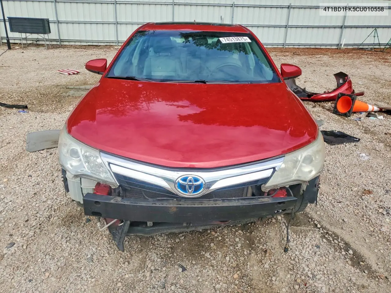 2012 Toyota Camry Hybrid Xle VIN: 4T1BD1FK5CU010558 Lot: 74513875
