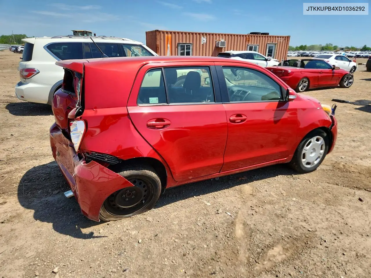 2013 Scion Xd Base VIN: JTKKUPB4XD1036292 Lot: 54850586