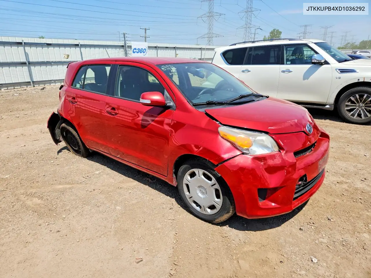 2013 Scion Xd Base VIN: JTKKUPB4XD1036292 Lot: 54850586