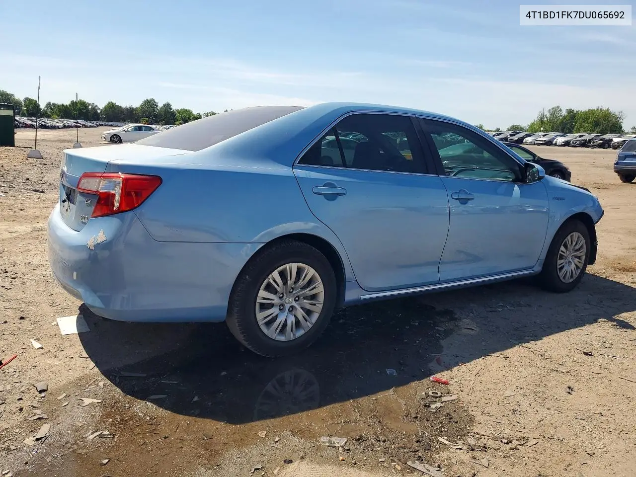 2013 Toyota Camry Hybrid Le VIN: 4T1BD1FK7DU065692 Lot: 56152116