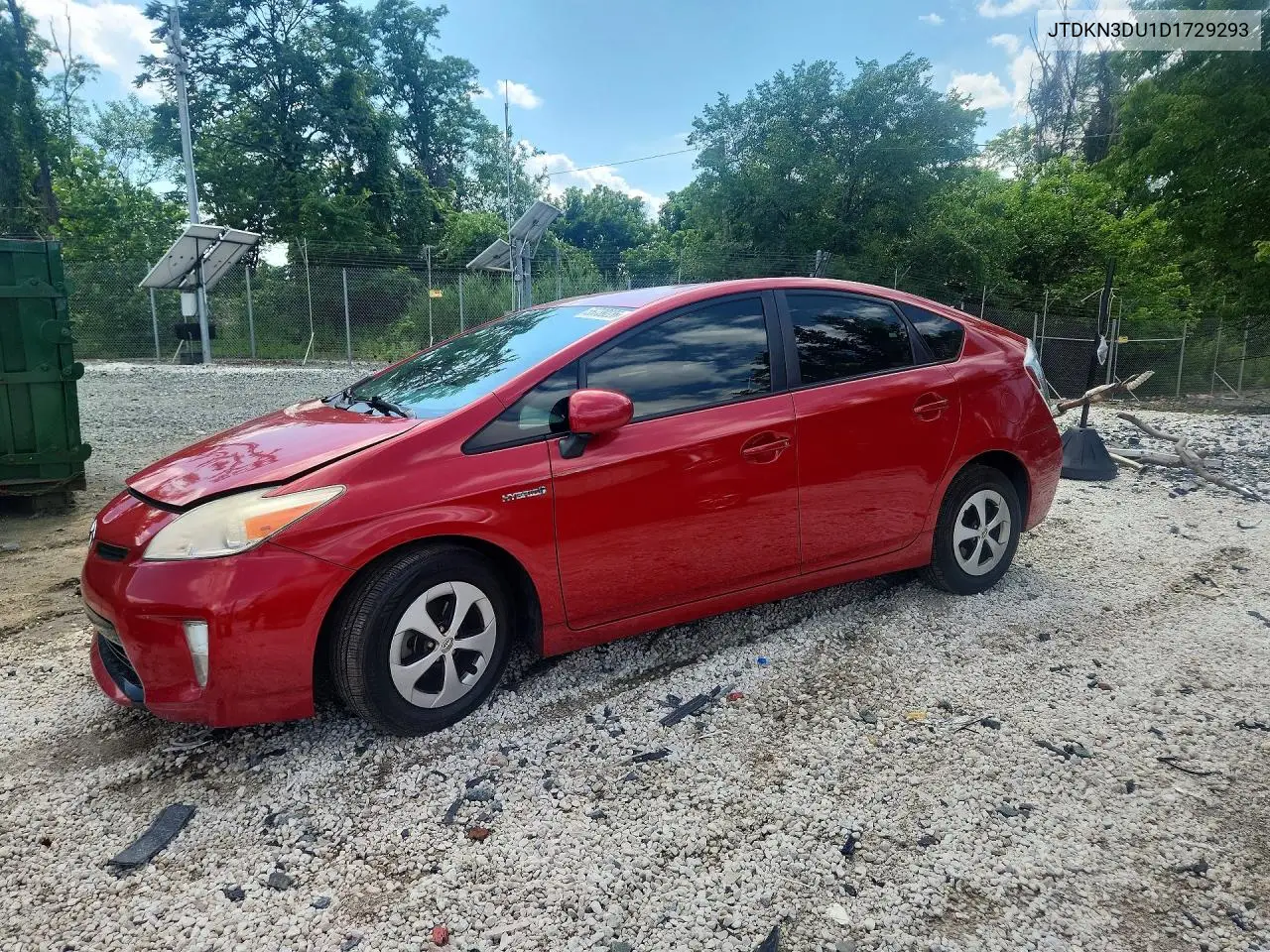 2013 Toyota Prius Two VIN: JTDKN3DU1D1729293 Lot: 56739226