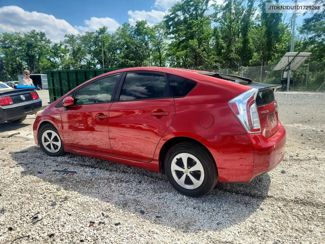 2013 Toyota Prius Two VIN: JTDKN3DU1D1729293 Lot: 56739226