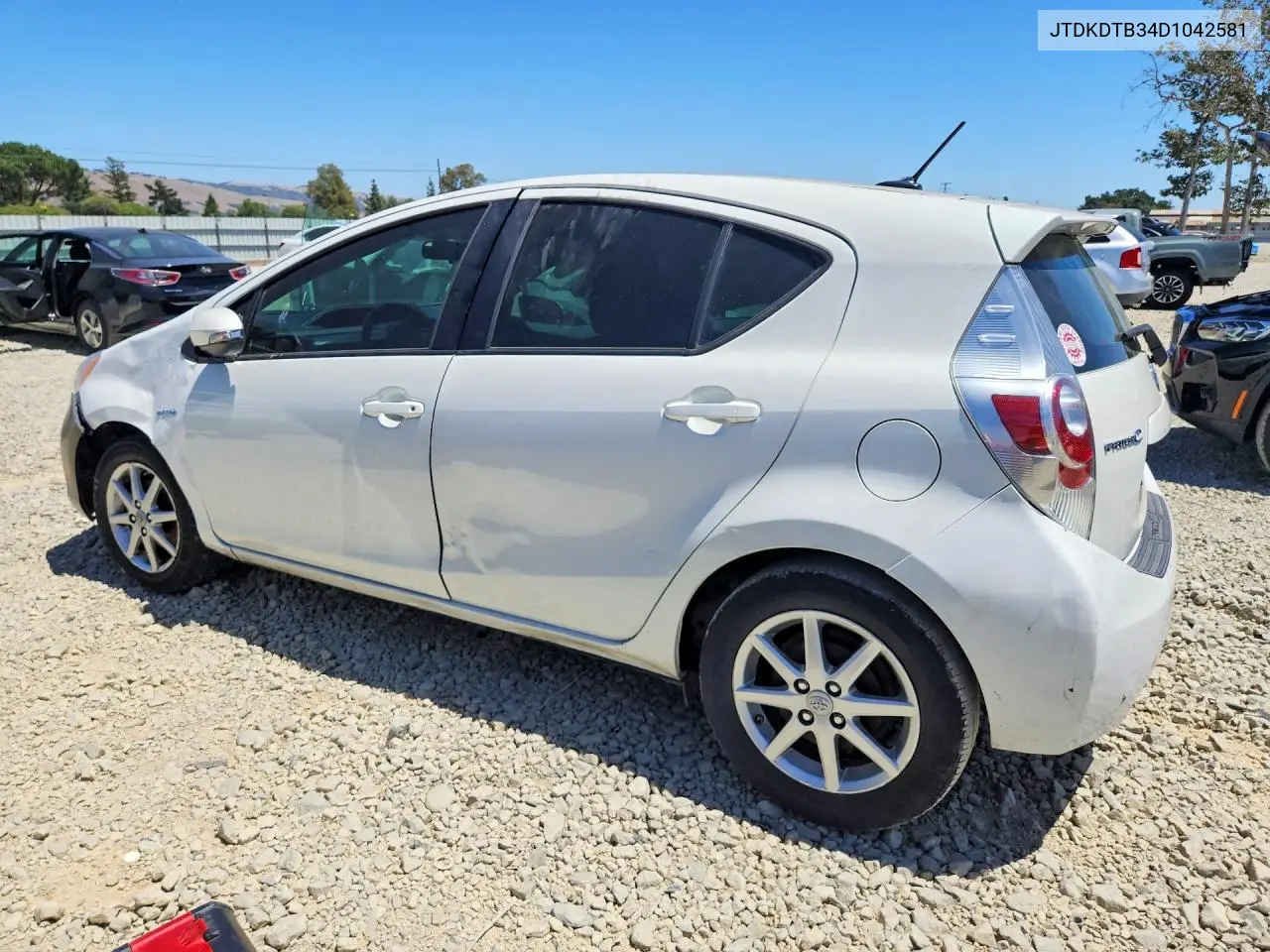 2013 Toyota Prius C Four VIN: JTDKDTB34D1042581 Lot: 57014416