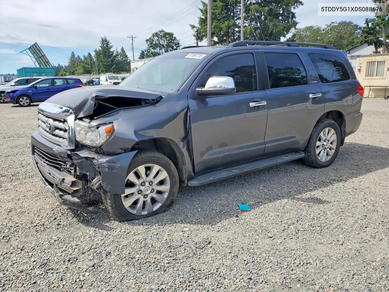2013 Toyota Sequoia Platinum VIN: 5TDDY5G1XDS088676 Lot: 57084736