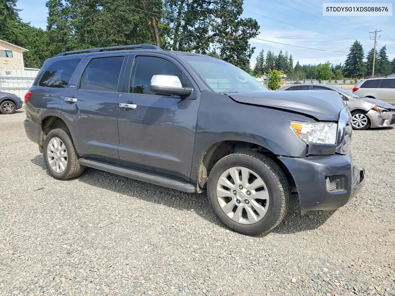 2013 Toyota Sequoia Platinum VIN: 5TDDY5G1XDS088676 Lot: 57084736