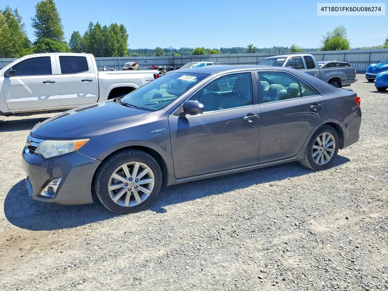 2013 Toyota Camry Hybrid Xle VIN: 4T1BD1FK6DU086274 Lot: 57089526