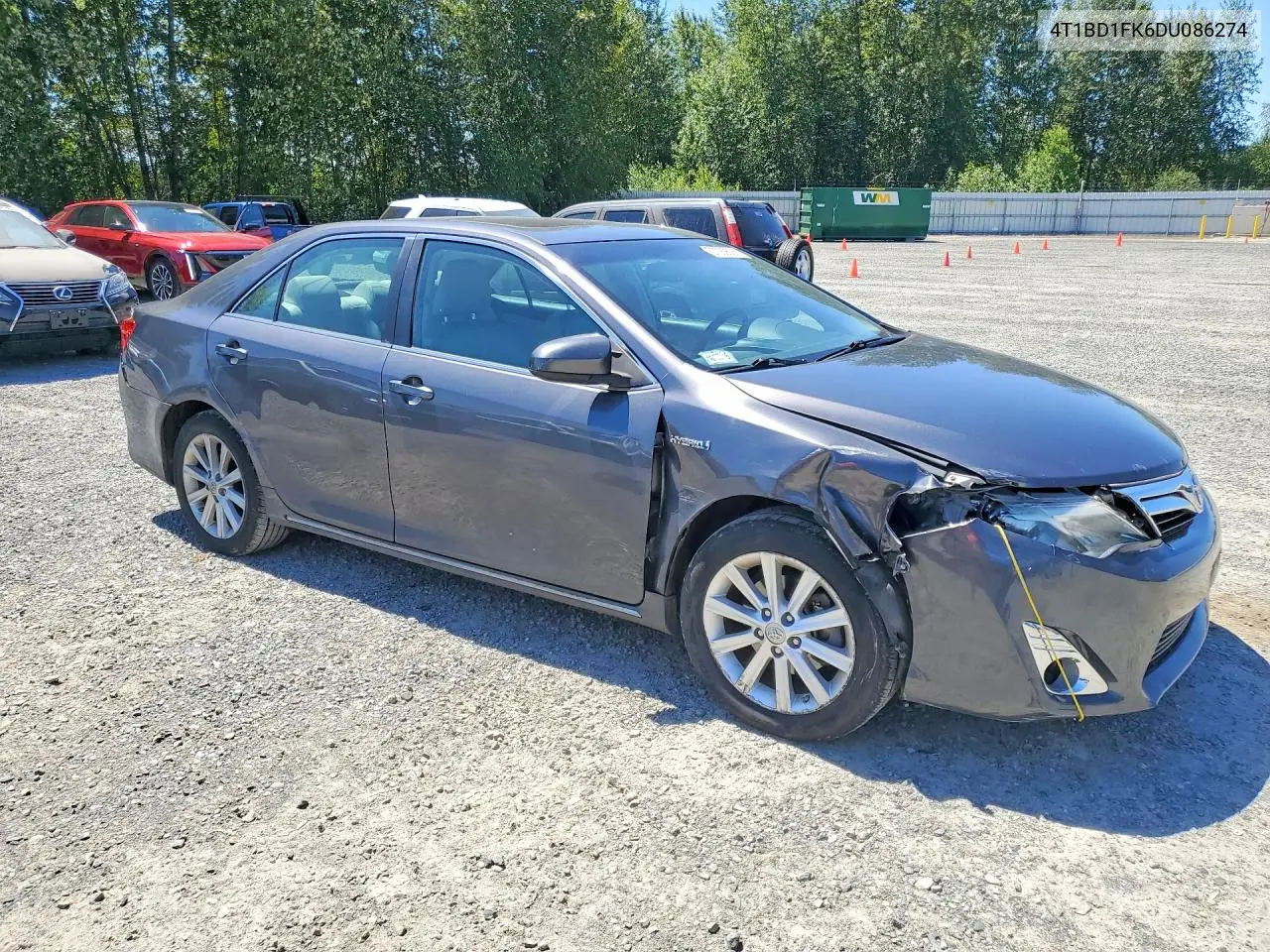 2013 Toyota Camry Hybrid Xle VIN: 4T1BD1FK6DU086274 Lot: 57089526