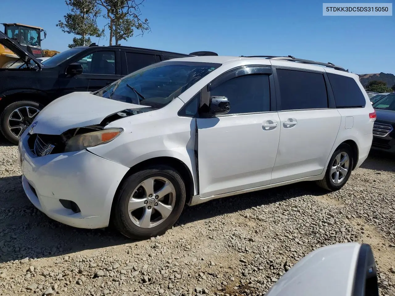 2013 Toyota Sienna Le VIN: 5TDKK3DC5DS315050 Lot: 57181386