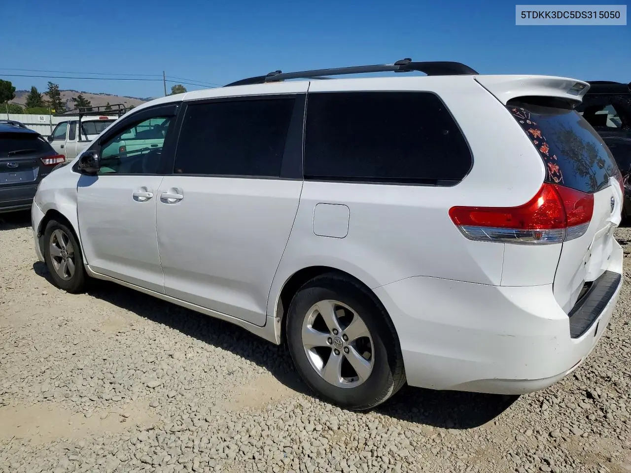 2013 Toyota Sienna Le VIN: 5TDKK3DC5DS315050 Lot: 57181386
