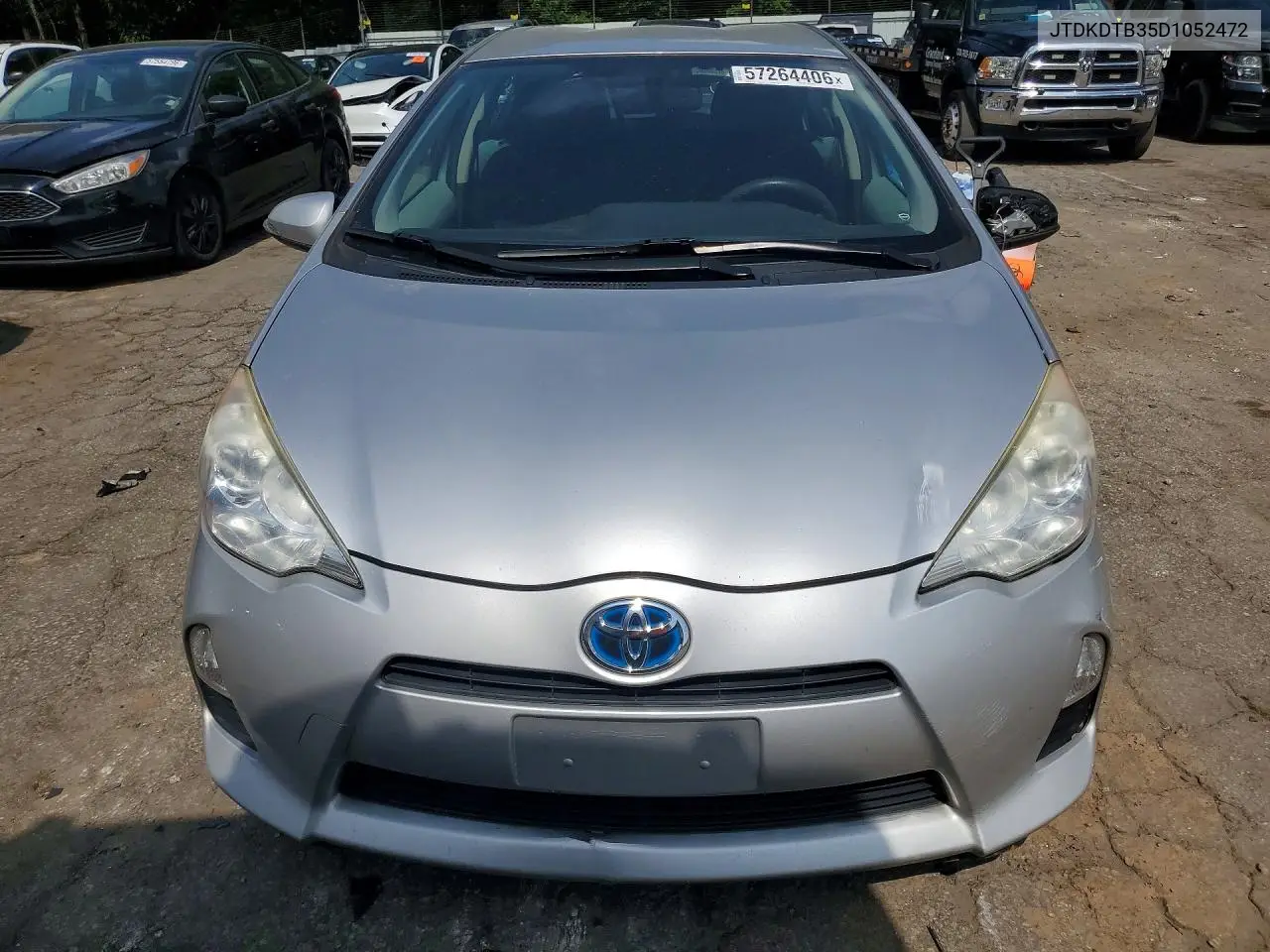2013 Toyota Prius C Three VIN: JTDKDTB35D1052472 Lot: 57264406