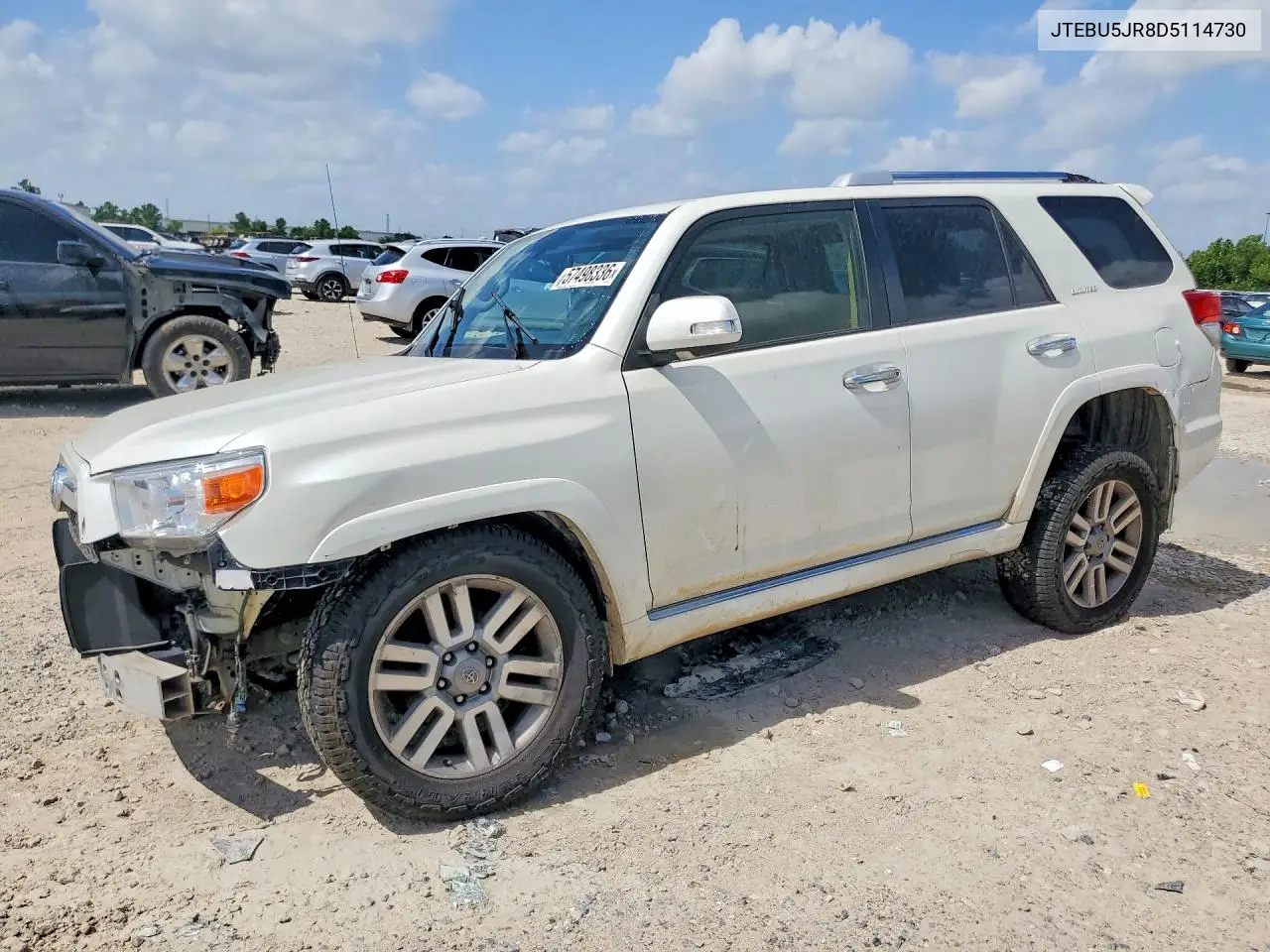 2013 Toyota 4Runner Limited VIN: JTEBU5JR8D5114730 Lot: 57498336