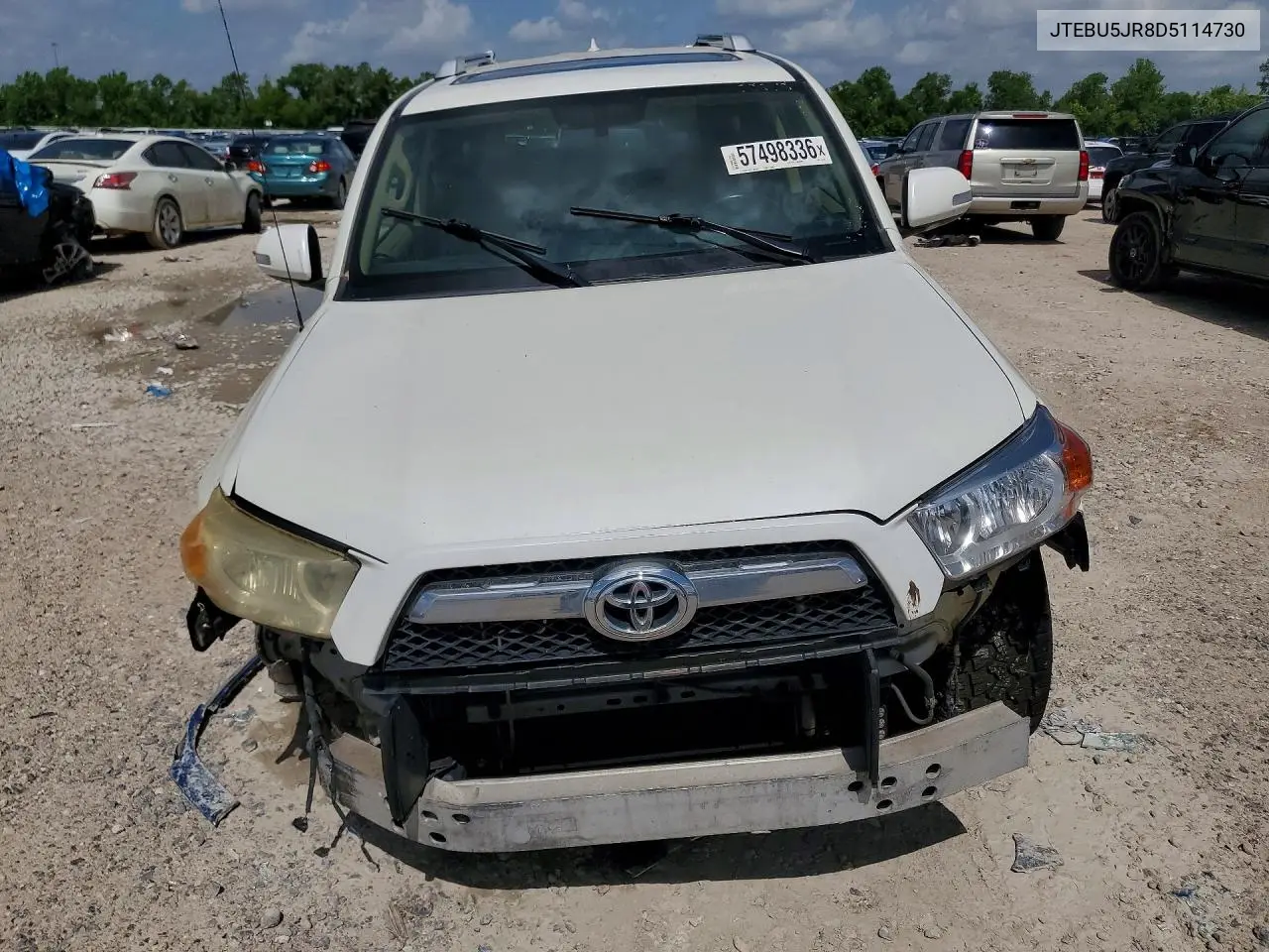 2013 Toyota 4Runner Limited VIN: JTEBU5JR8D5114730 Lot: 57498336