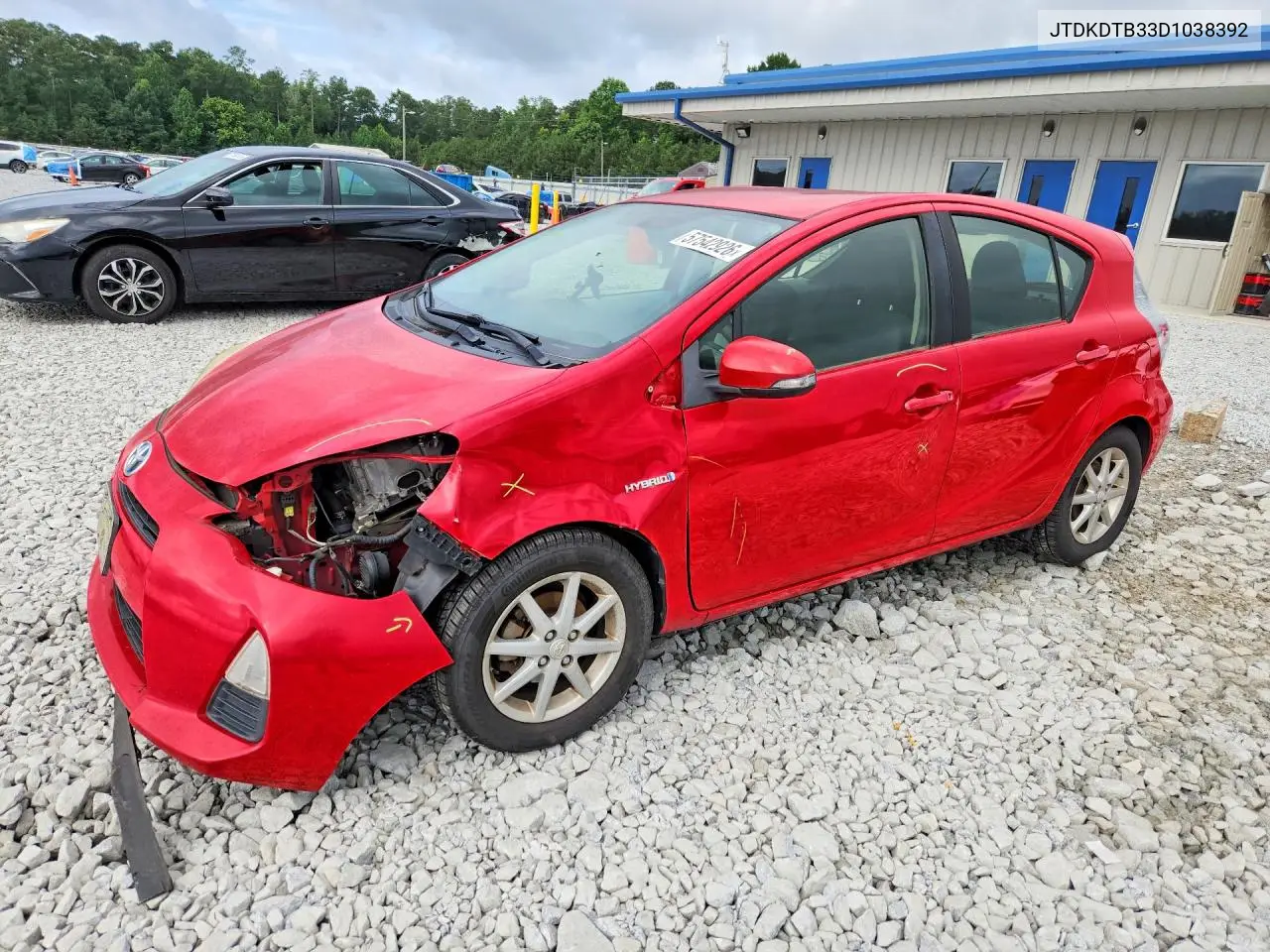 2013 Toyota Prius C VIN: JTDKDTB33D1038392 Lot: 57542926