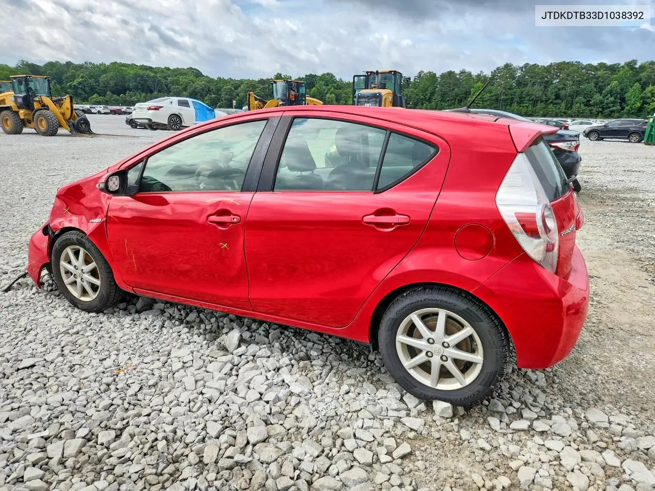 2013 Toyota Prius C VIN: JTDKDTB33D1038392 Lot: 57542926