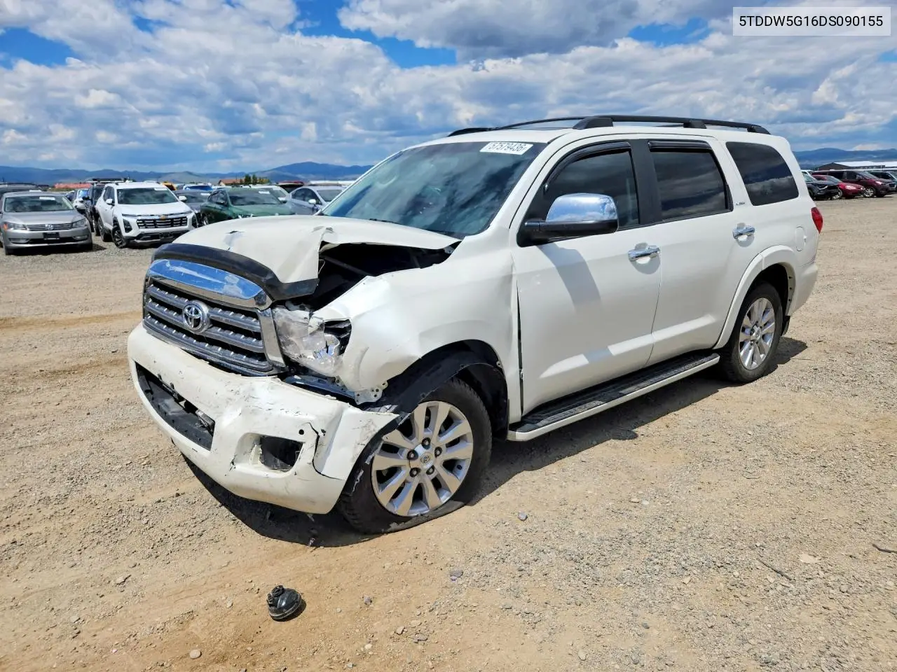 2013 Toyota Sequoia Platinum VIN: 5TDDW5G16DS090155 Lot: 57579436