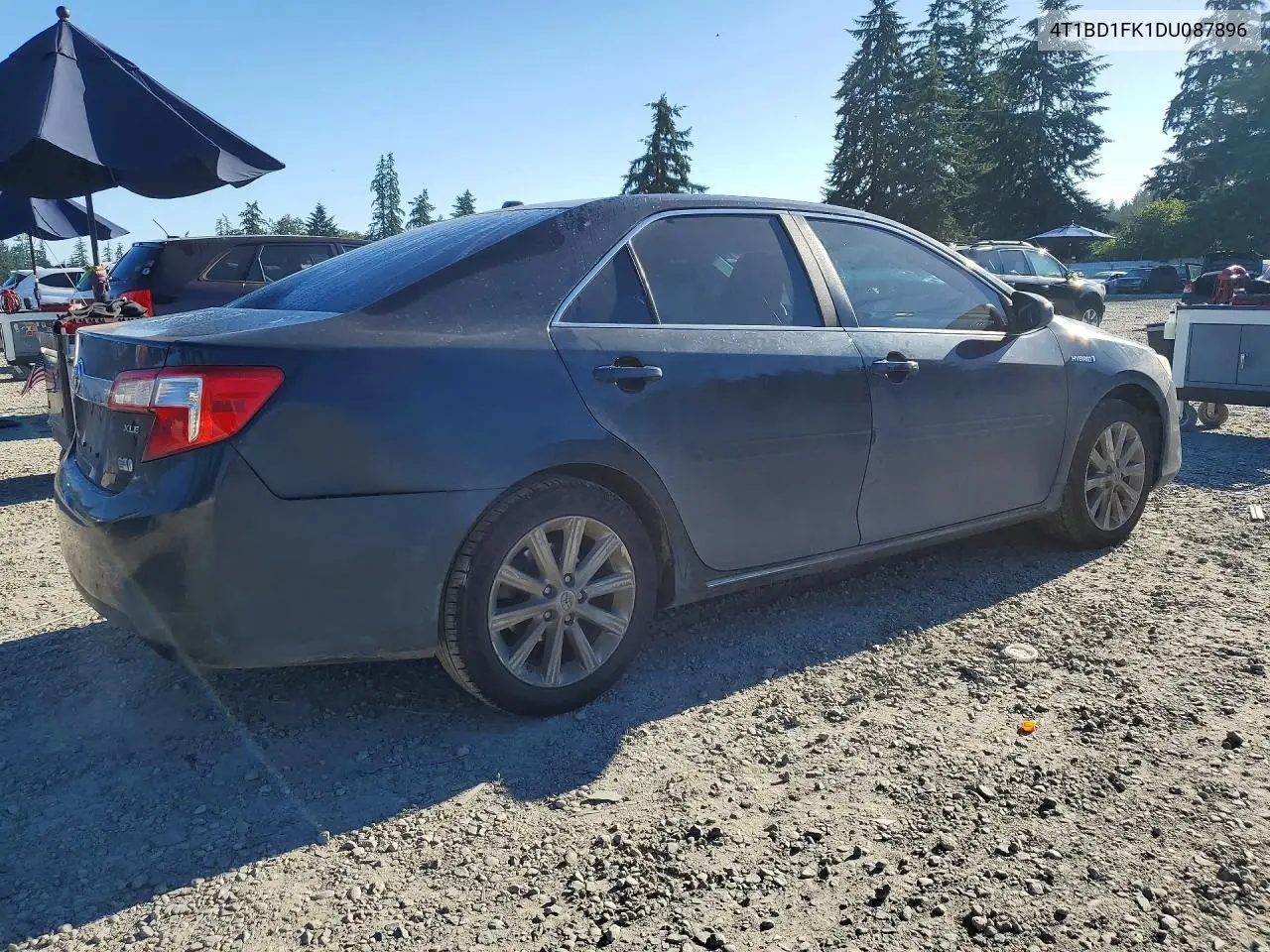 2013 Toyota Camry Hybrid Xle VIN: 4T1BD1FK1DU087896 Lot: 57763496