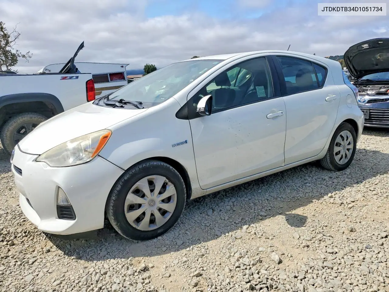 2013 Toyota Prius C Two VIN: JTDKDTB34D1051734 Lot: 58126036