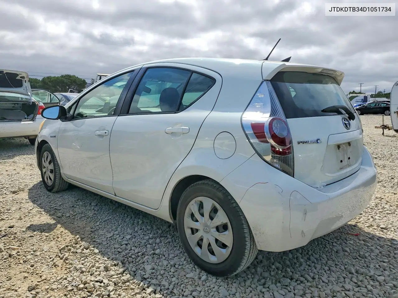 2013 Toyota Prius C Two VIN: JTDKDTB34D1051734 Lot: 58126036